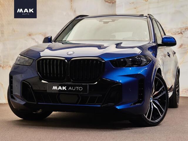 BMW X5 xDrive50e M Sport Pro , NL-auto, Sonderlackierung, pano, 4W-best., H/K, Luchtv., Merino, memory, 22", HUD, tr.haak, privacy