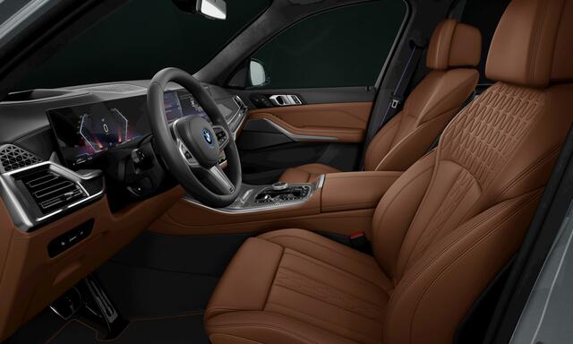 BMW X5 xDrive50e M Sport Pro , NL-auto, Sky Lounge Pano, luchtv., CraftedClarity, carbon, H/K, massage, 22", tr.haak, softclose, privacy