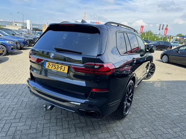 BMW X7 xDrive40d 340 PK High Executive M Sport Executive Drive Pro 7 Zits Trekhaak Panoramadak Harman- Kardon ACC 4WD besturing Luchtvering Standkachel Stuurverwarming Stoelventilatie 360 Graden Camera BMW Garantie
