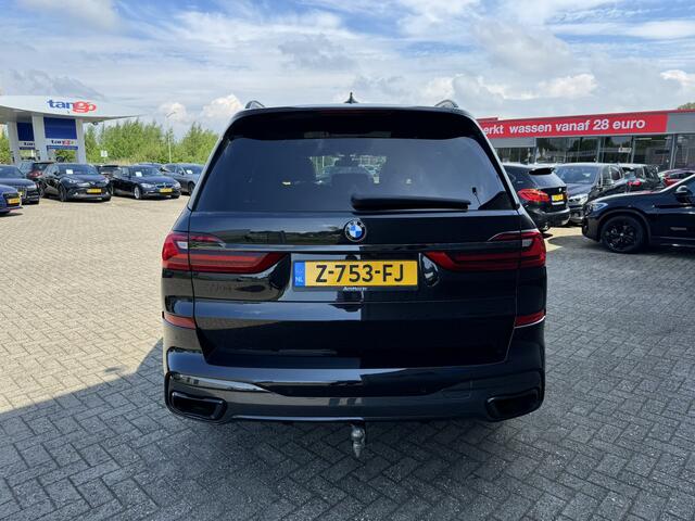BMW X7 xDrive40d 340 PK High Executive M Sport Executive Drive Pro 7 Zits Trekhaak Panoramadak Harman- Kardon ACC 4WD besturing Luchtvering Standkachel Stuurverwarming Stoelventilatie 360 Graden Camera BMW Garantie