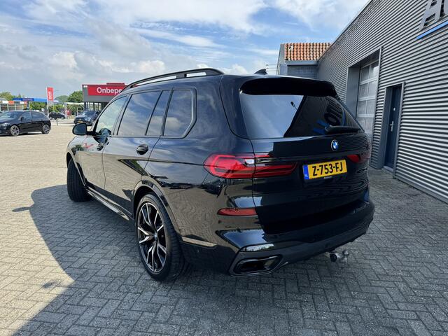 BMW X7 xDrive40d 340 PK High Executive M Sport Executive Drive Pro 7 Zits Trekhaak Panoramadak Harman- Kardon ACC 4WD besturing Luchtvering Standkachel Stuurverwarming Stoelventilatie 360 Graden Camera BMW Garantie