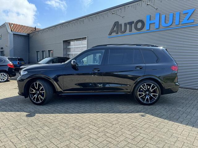 BMW X7 xDrive40d 340 PK High Executive M Sport Executive Drive Pro 7 Zits Trekhaak Panoramadak Harman- Kardon ACC 4WD besturing Luchtvering Standkachel Stuurverwarming Stoelventilatie 360 Graden Camera BMW Garantie