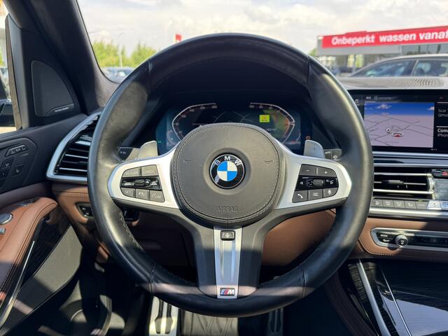 BMW X7 xDrive40d 340 PK High Executive M Sport Executive Drive Pro 7 Zits Trekhaak Panoramadak Harman- Kardon ACC 4WD besturing Luchtvering Standkachel Stuurverwarming Stoelventilatie 360 Graden Camera BMW Garantie