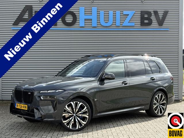 BMW X7 M60i xDrive M Sport Pro Exclusive Pack Skylounge Panoramadak Bowers & Wilkins Sound Stoelmassage & Ventilatie Trekhaak 23 Inch Standkachel Carbon Exterieur Vol!