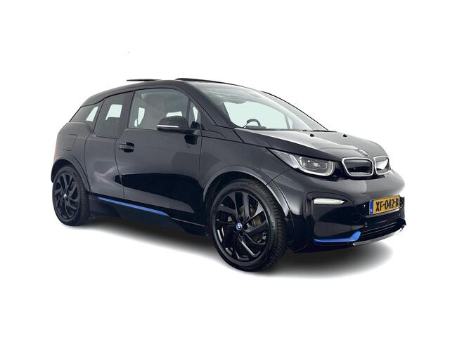BMW i3 S 120Ah 42 kWh [ 3-Fase ] *ACCUCEL DEFECT / RANGE 151KM* *HEAT-PUMP | PANO | ADAPTIVE-CRUISE | LEATHER-FABRIC | FULL-LED | HARMAN/KARDON | HEATED-COMFORTSEATS | NAVI-FULLMAP | DAB+ | ECC | PDC | 18''ALU*