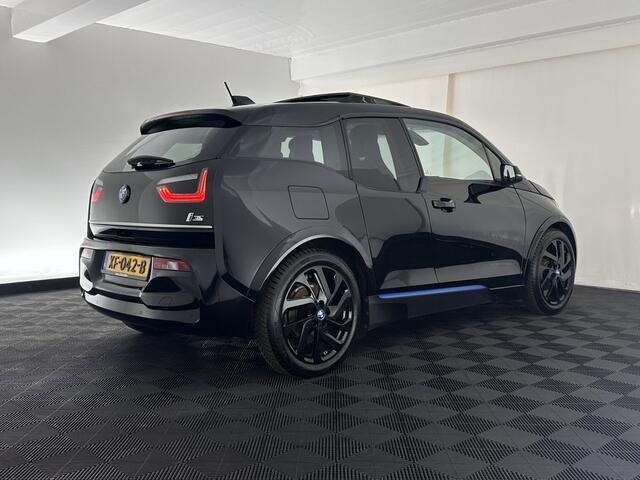 BMW i3 S 120Ah 42 kWh [ 3-Fase ] *ACCUCEL DEFECT / RANGE 151KM* *HEAT-PUMP | PANO | ADAPTIVE-CRUISE | LEATHER-FABRIC | FULL-LED | HARMAN/KARDON | HEATED-COMFORTSEATS | NAVI-FULLMAP | DAB+ | ECC | PDC | 18''ALU*
