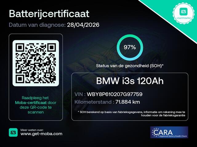 BMW i3 S Executive 120Ah 42 kWh 184pk Carplay/ W-pomp/3-Fase