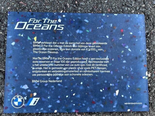 BMW i3 *For the Oceans* 120Ah 42 kWh //W-pomp/20"Jet-black/Camera/3-fase/Led