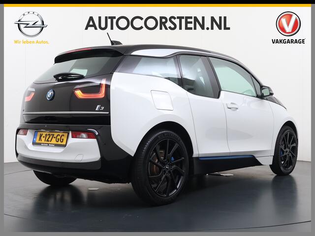 BMW i3 Executive Edition 120Ah 42kWh SOH 94% Warmtepomp Two-Tone Camera Navi-Pro Stoelverwarming Ecc Cruise Control Pdc Lmv 19" Isofix DAB Bluetooth Led Comfort pack advance Origineel Nederlandse Auto