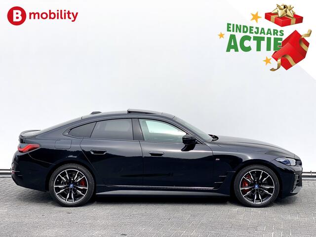 BMW i4 M50 544Pk High Executive 84 kWh Elektrisch verstelbare stoelen | Trekhaak 1600kg | Schuif/Kanteldak | Driving Assistant Professional | Harman Kardon Sound System | Head Up Display | Verwarmbaar stuurwiel | Interieurlijsten Carbon Fibre | Parking Assist.