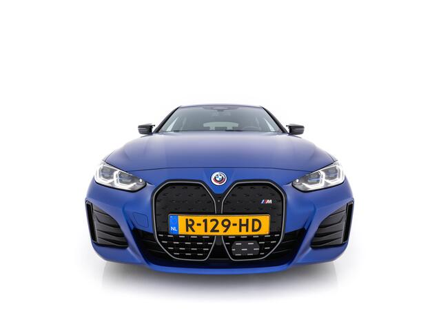 BMW i4 M50 M-Sportpack High Executive 84 kWh [ 3-Fase ] {SOH-97%} (INCL-BTW) *HEAD-UP | LASER-LED | LUXURY-LEATHER | HARMAN/KARDON | ADAPTIVE-CRUISE | BLIND-SPOT | TOP-VIEW | HEATED-SPORTSEATS | DAB+ | WIDE-COCKPIT | AMBIENT-LIGHT | NAVI-FULLMAP | 19