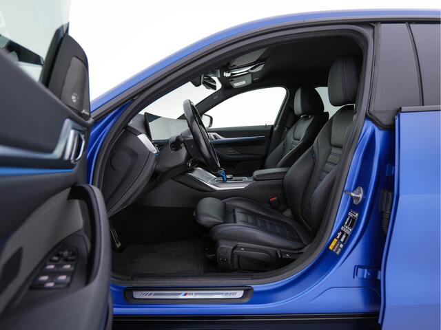 BMW i4 M50 M-Sportpack High Executive 84 kWh [ 3-Fase ] {SOH-97%} (INCL-BTW) *HEAD-UP | LASER-LED | LUXURY-LEATHER | HARMAN/KARDON | ADAPTIVE-CRUISE | BLIND-SPOT | TOP-VIEW | HEATED-SPORTSEATS | DAB+ | WIDE-COCKPIT | AMBIENT-LIGHT | NAVI-FULLMAP | 19