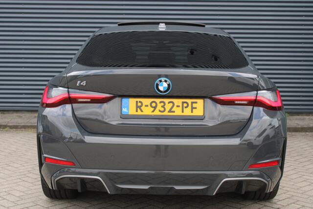 BMW i4 eDrive40 84 kWh M-Sport Dravitgrau Schuif-/kanteldak Leer Harman-Kardon Camera