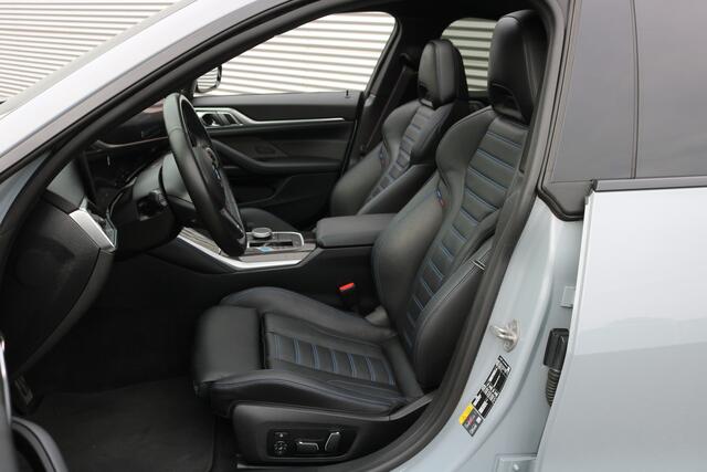 BMW i4 M50 High Executive 84 kWh 544PK M-Sportpakket (Schuifdak M-Sportleder/Memory Carplay HeadUp HarmanKardon 360Camera ACC Laser)