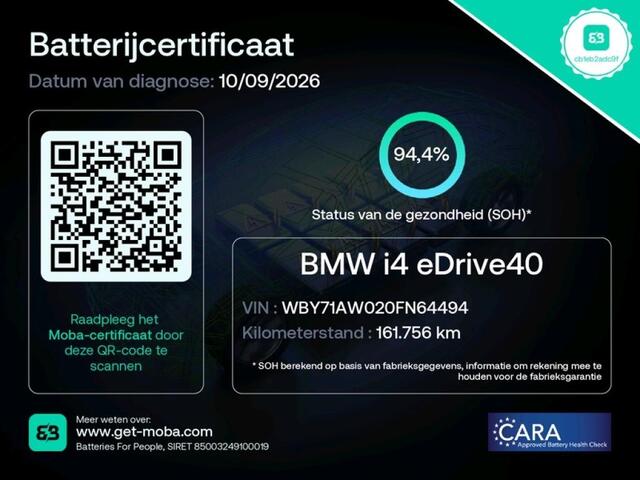 BMW i4 eDrive40 M Sport I SOH 94% I Dravitgrau I Leder
