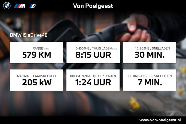 BMW i5 Sedan eDrive40 M Sport Edition 84 kWh | Trekhaak met elektrisch wegklapbare kogel | Comfort Access