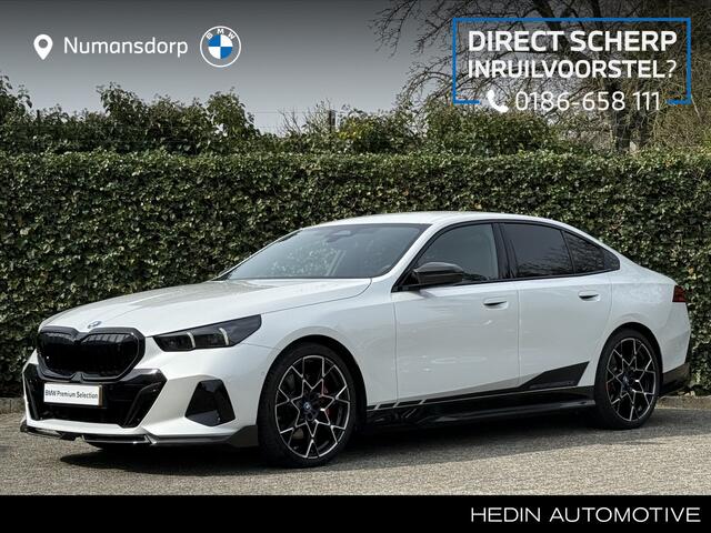 BMW i5 eDrive40 | M-Sport Pro | 21'' | M Performance carbon ext. | Harman/Kardon | Driv. Plus | Driv. Ass. | Getint glas | Adapt. LED | Stuur + stoelverw.