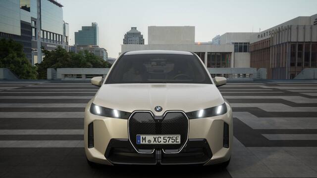 BMW iX xDrive45 M Sport / Panoramadak Sky Lounge / Trekhaak / M Multifunctionele Stoelen / Soft-Close / Parking Assistant Professional / Active Steering