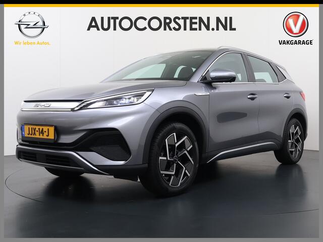 BYD Atto 3 62kWh Design SOH 98% Pano-dak Leer+Elektr.Verst. Warmtepomp Adaptieve Cruise 360°Camera Apple Carplay Android Auto Elektr.Achterklep Design Verkeersbord detectie WiFi DAB Led Rijstrooksensor Keyless Smartphone Entry Fabrieksgarantie tot 13-12-2028/150.000