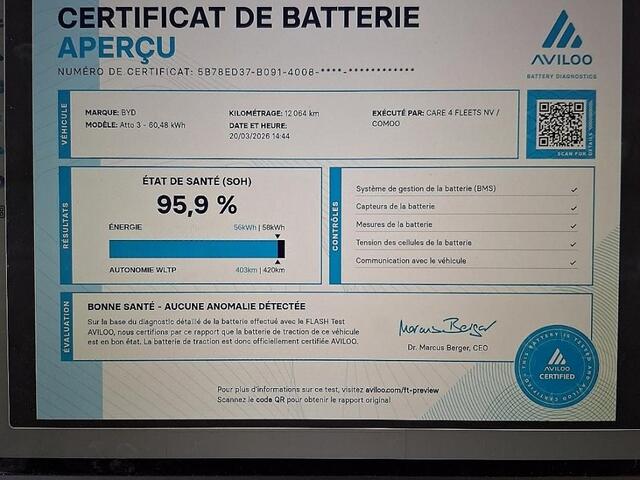 BYD Atto 3 Comfort 60 kWh *SOH 95%* PANORAMADAK | LEDER ? 1e Eigenaar .