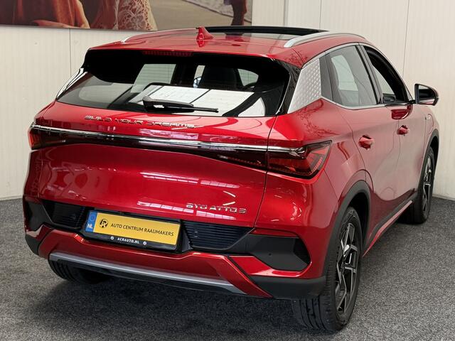 BYD Atto 3 DESIGN 60 kWh WLTP 420 KM * 45 STUKS OP VOORRAAD* APPLE CARPLAY/ ANDROID AUTO ELEK. ACHTERKLEP PANORAMADAK ELEK. VOORSTOELEN KEYLESS ENTRY/ START 360 CAMERA STOELVERWARMING NAVI