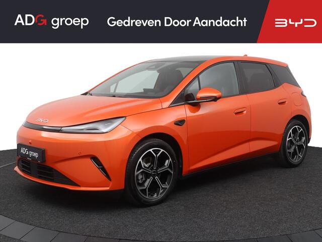 BYD Dolphin G DM-i Boost NIEUW/ 1040 KM / Sunset Orange / 105 EV / Android Auto en Apple Carplay