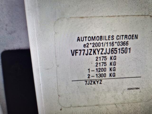 Citroen BERLINGO E-feel electrisch geen kenteken no papers 2018 only factuur and cvo