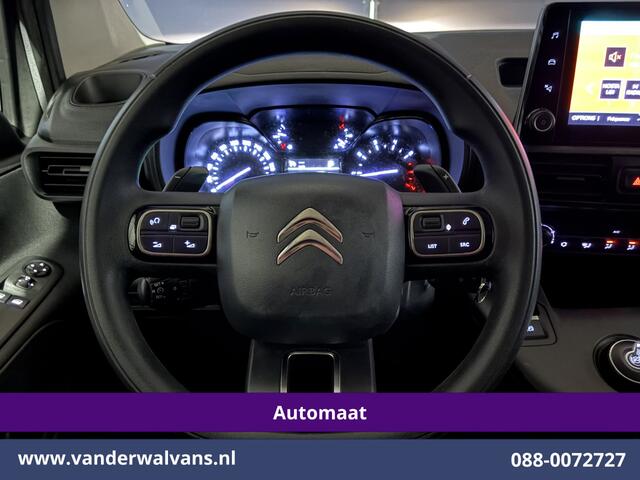Citroen BERLINGO 1.5 BlueHDI 131pk Automaat L1H1 Inrichting Euro6 Airco | 3-Zits | Apple Carplay | Cruisecontrol Android Auto, Parkeersensoren, bijrijdersbank