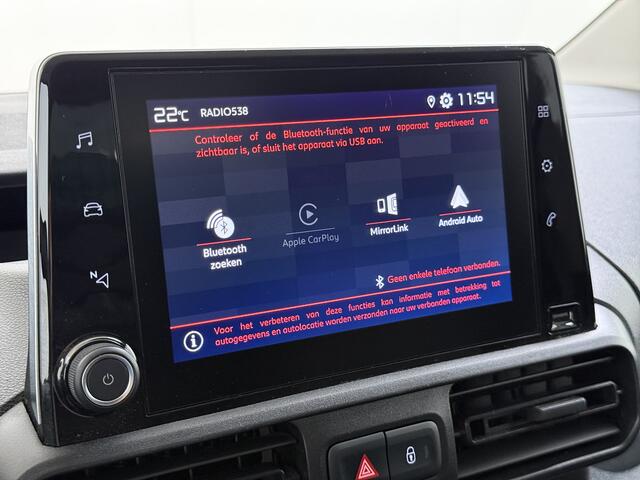 Citroen BERLINGO 1.5 HDI Navi* Laadruimte-Airco Trekhaak Apple Carplay Android Auto Cruise Control Pdc Club Dakdragers Schuifdeur Betonplex Vloer Wandbetimmering 1.230KG Trekgewicht Euro 6