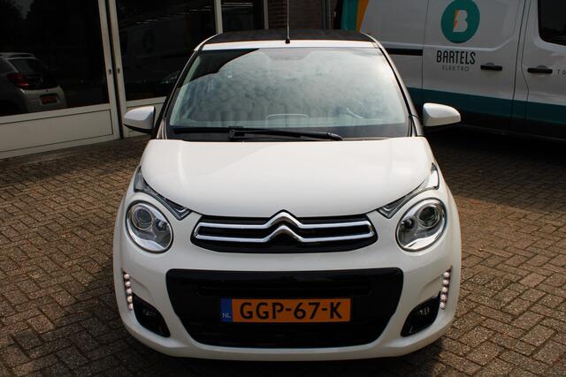 Citroen C1 1.0 VTi Feel Airco, Cruise control, Bluetooth, Elektr. schuif/kantel dak, Parkeersens. A, 15" LMV, Lederen stuur en versnellingspook