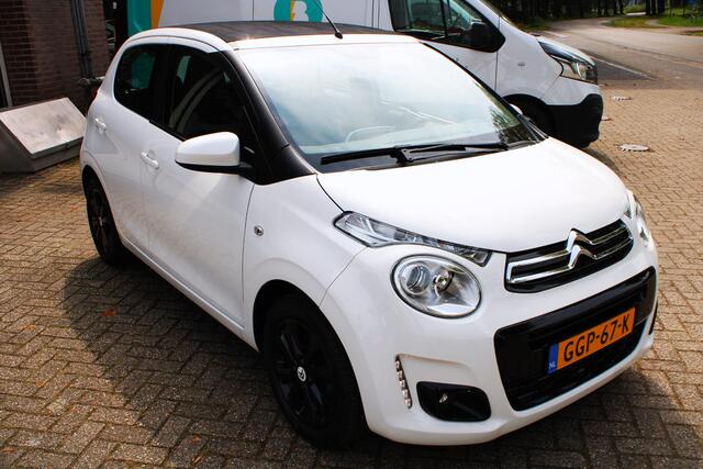 Citroen C1 1.0 VTi Feel Airco, Cruise control, Bluetooth, Elektr. schuif/kantel dak, Parkeersens. A, 15" LMV, Lederen stuur en versnellingspook