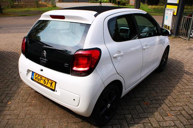 Citroen C1 1.0 VTi Feel Airco, Cruise control, Bluetooth, Elektr. schuif/kantel dak, Parkeersens. A, 15" LMV, Lederen stuur en versnellingspook