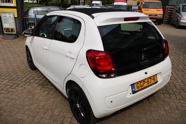 Citroen C1 1.0 VTi Feel Airco, Cruise control, Bluetooth, Elektr. schuif/kantel dak, Parkeersens. A, 15" LMV, Lederen stuur en versnellingspook