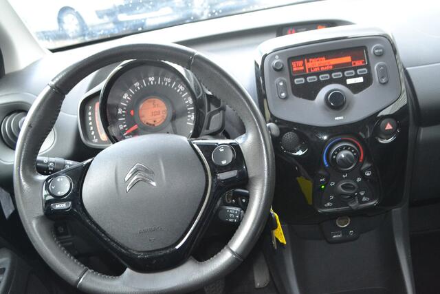 Citroen C1 1.0 VTi Feel I AIRCO I 5 DEUREN I PARKEERSENSOREN ACHTER I RADIO+BLUETOOTH+USB+AUX AANSLUITING I RESERVEWIEL I PRIVACY GLASS I KLEUR ZWART I