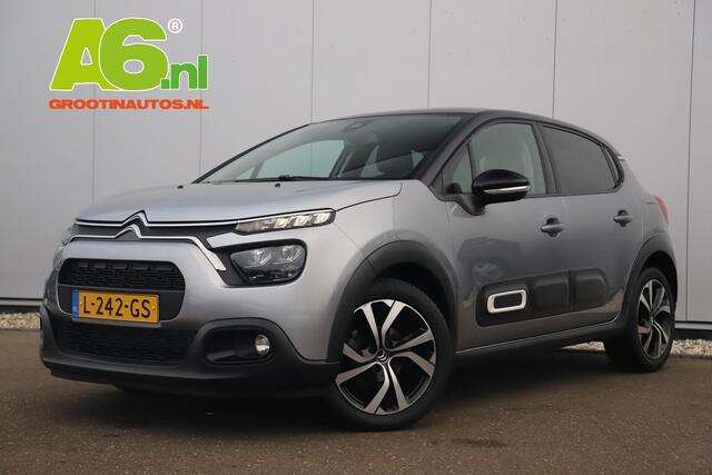 Citroen C3 1.2 PureTech Shine 110PK Automaat Navigatie Achteruitrijcamera 17 inch LMV Carplay Android Getint Glas Lane Assist Clima Cruise