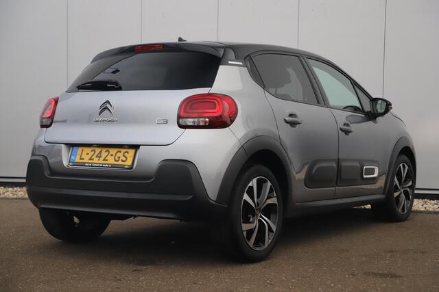 Citroen C3 1.2 PureTech Shine 110PK Automaat Navigatie Achteruitrijcamera 17 inch LMV Carplay Android Getint Glas Lane Assist Clima Cruise