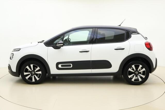 Citroen C3 1.2 PureTech Feel Edition 110 PK Automaat | Navigatie via Apple Carplay | Climate control | Parkeersensoren | Keyless start | Getint glas | Zwart dak