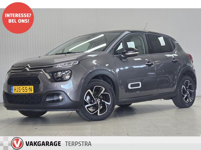 Citroen C3 1.2 PureTech C-Series/ Camera/ Keyless/ Half-Leder/ 16'' LMV/ Apple + Android/ DAB+/ Lane-Assist./ LED Koplampen/ Dode-Hoek DET./ Navi/ Clima/ Cruise/ Elek. pakket/ PDC V+A/ Extra getint glas.
