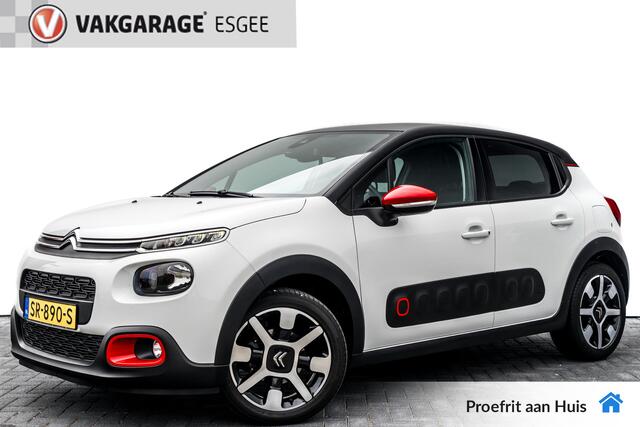 Citroen C3 1.2 82 PK Shine RIJKLAAR INCL :GARANTIE. | Two Tone-kleur zwart dak | Clima | 16'' LMV | Camera | Navi |