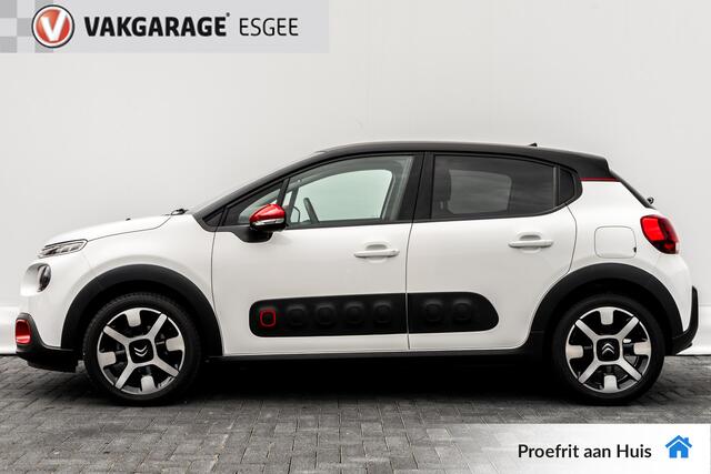 Citroen C3 1.2 82 PK Shine RIJKLAAR INCL :GARANTIE. | Two Tone-kleur zwart dak | Clima | 16'' LMV | Camera | Navi |
