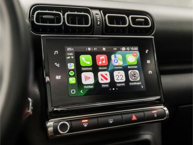 Citroen C3 Aircross 1.2 PureTech S&S Shine (PANORAMADAK, APPLE CARPLAY, GROOT NAVI, GETINT GLAS, SPORTSTOELEN, PARKEERSENSOREN, CRUISE, LM VELGEN, NIEUWE APK, NIEUWSTAAT)