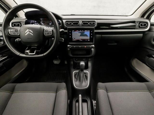 Citroen C3 1.2 PureTech Sport Automaat (APPLE CARPLAY, GROOT NAVI, CRUISE, PARKEERSENSOREN, SPORTSTOELEN, LANE ASSIST, LED KOPLAMPEN, NIEUWSTAAT)