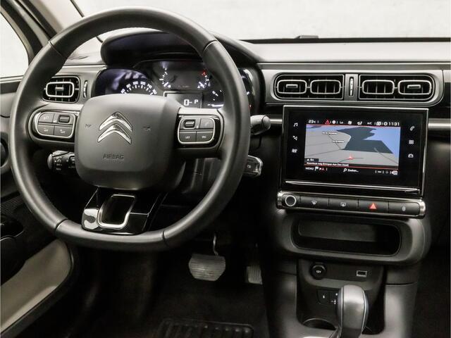 Citroen C3 1.2 PureTech Sport Automaat (APPLE CARPLAY, GROOT NAVI, CRUISE, PARKEERSENSOREN, SPORTSTOELEN, LANE ASSIST, LED KOPLAMPEN, NIEUWSTAAT)