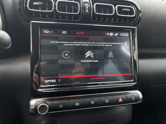 Citroen C3 Aircross 1.2 PureTech 17"/Camera/Keyless/Navigatie/Apple Carplay & Android Auto/Climate/Cruise/PDC v+a/Extra getint glas