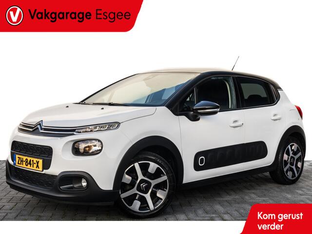 Citroen C3 1.2 PureTech S&S Shine | DB riem is Vervangen | Ned auto | Trekhaak | | Two Tone-kleur zwart dak | 16'' LMV | Pdc |