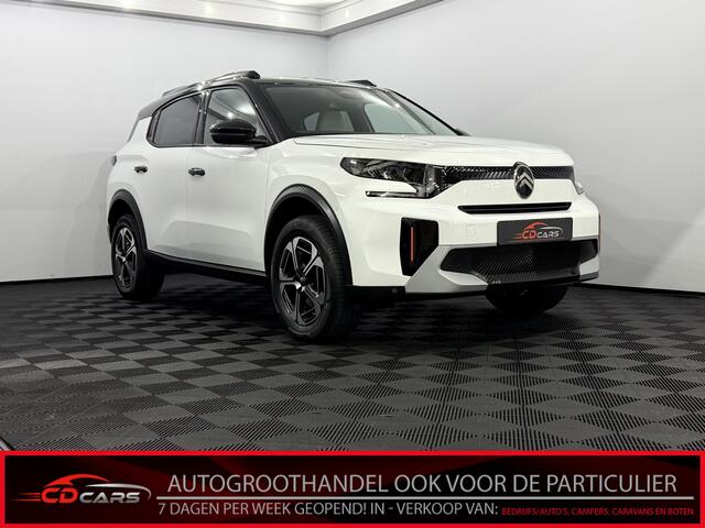 Citroen C3 Aircross 1.2 Hybrid 136 PK Max Camera, Half leder, Apple carplay, Cruise control, Rijstrook correctie, Lichtmetalen velgen, 2 jaar garantie
