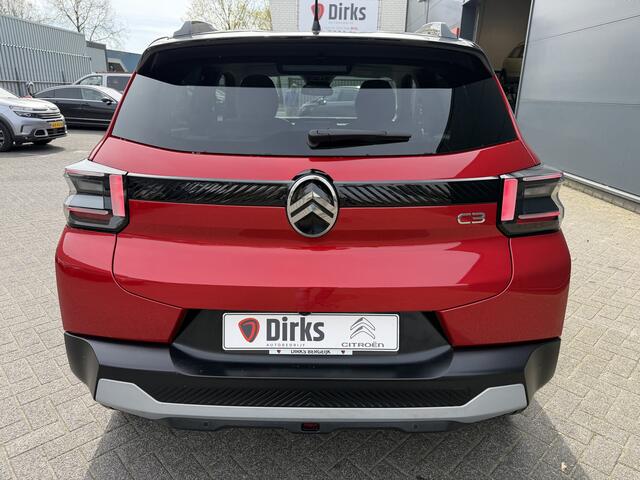 Citroen C3 100pk Max (Camera - LED - Automatische Airco - Navigatie - Parkeersensoren - Draadloos laden - Apple Carplay)