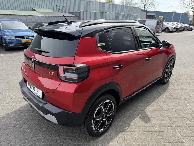 Citroen C3 100pk Max (Camera - LED - Automatische Airco - Navigatie - Parkeersensoren - Draadloos laden - Apple Carplay)