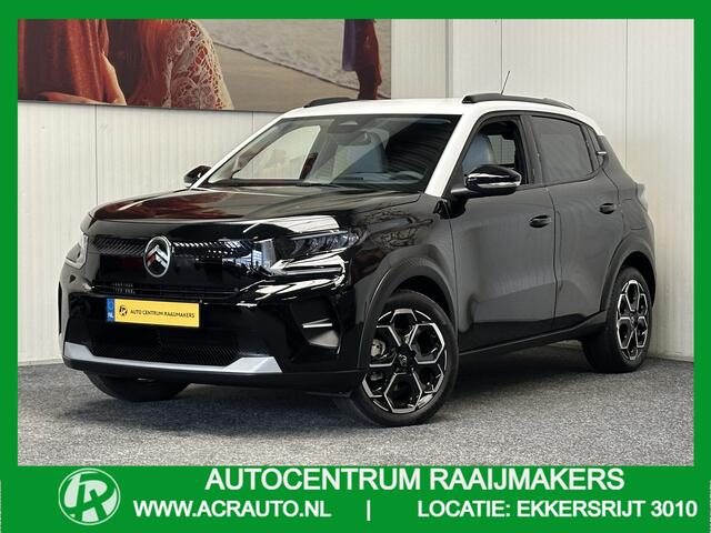 Citroen C3 1.2 TURBO 100PK MAX NIEUW MODEL 2025 50 STUKS OP VOORRAAD !!! NAVIGATIE CRUISE CONTROL CLIMATE CONTROL APPLE CARPLAY/ANDROID RIJSTROOKSENSOREN ACHTERUITRIJCAMERA ZEER MOOI !!