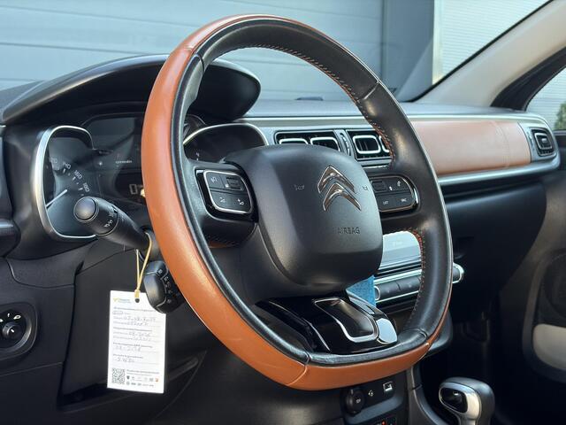 Citroen C3 1.2 PureTech S&S Shine 2e Eigenaar,Navi,Camera,Halfleder,110pk,Automaat,Pdc,Carplay,Clima,Cruise,D-riem vv in 2022,Lm velgen,N.A.P,Apk tot 08-2026